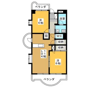 グレース早苗【4階】の間取り