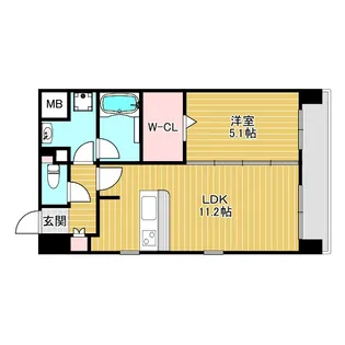 アグレアーブル【5階】の間取り