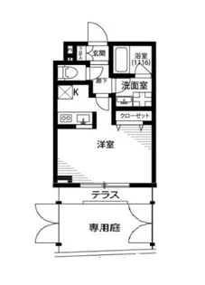 プレール・ドゥーク新中野II【1階】の間取り