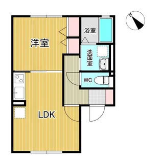 ハイム錦町【1階】の間取り
