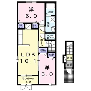 セレスト【2階】の間取り
