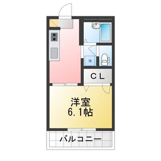 ソレイユ東刈谷 B【1階】の間取り