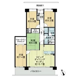 オレンジハイツ宇多津【9階】の間取り