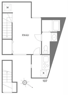 モダンアパートメント文京音羽【1階】の間取り