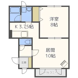 ミレニアム南館【3階】の間取り