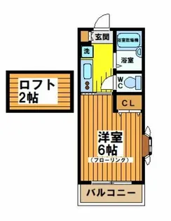 ヒューゲルハイム【2階】の間取り