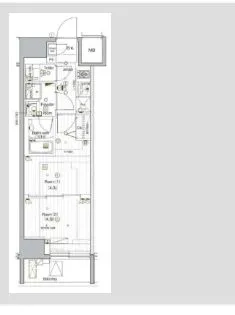PREMIUM CUBE G 後楽園【14階】の間取り