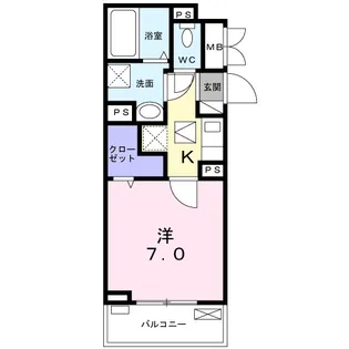 ルミナス カニヤ【2階】の間取り