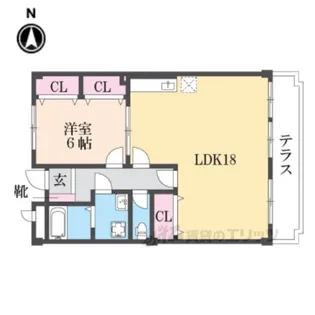 フリーダム中村【1階】の間取り