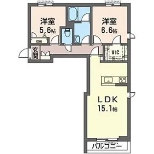 アンビエラII【1階】の間取り