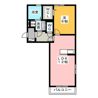 カーサフェリス B棟【1階】の間取り