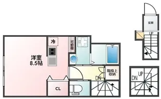 Glanz王子神谷【3階】の間取り