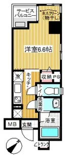 シベールセンター北【7階】の間取り
