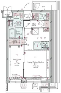 コンシェリア目黒本町 THE RESIDENCE【4階】の間取り