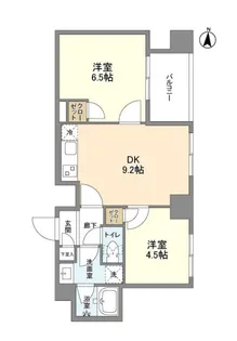 グランカーサ錦糸町II【2階】の間取り