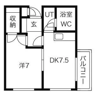 エクセレント中野【1階】の間取り