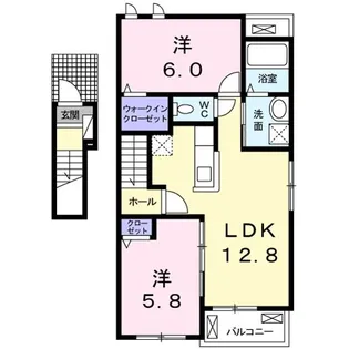 スマイリーハウス宇和 I【2階】の間取り