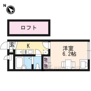 レオパレスZIOUNTRES【1階】の間取り