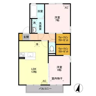 MIYABI A・B【2階】の間取り