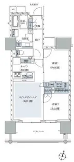 ザ・パークハウス市ヶ谷【3階】の間取り