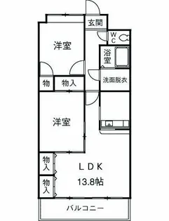 アムール正保【3階】の間取り