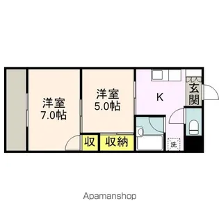 アドバンス弐番館【4階】の間取り