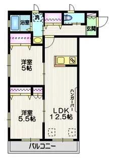 トゥールモンド【2階】の間取り