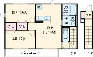 プランドール西武の間取り