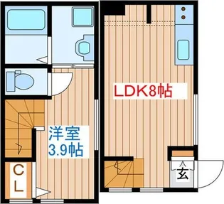 クレストコートI【1階】の間取り