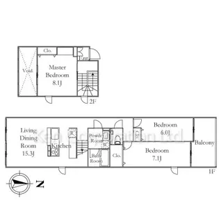 MOON CITY 2nd【2階】の間取り