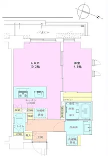 恵比寿レジデンス弐番館【5階】の間取り