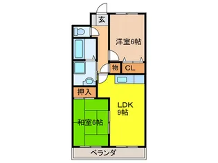 ビラエトワ-ル【3階】の間取り