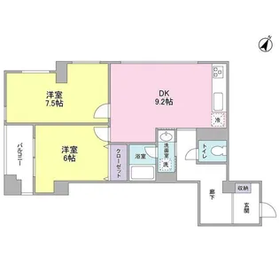 長津田ポストビル【3階】の間取り