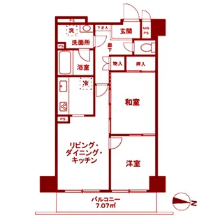 レクセル保土ヶ谷【1階】の間取り