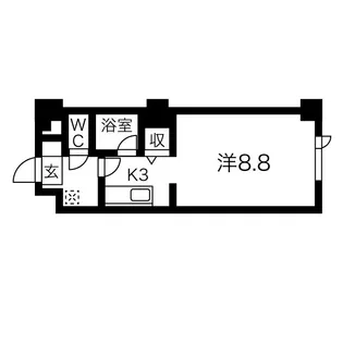 藤井ビル北23条【7階】の間取り