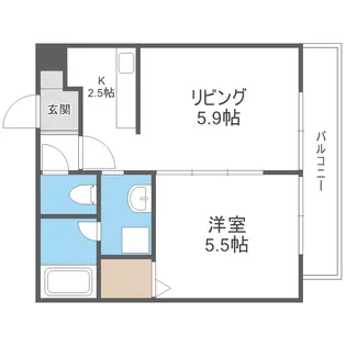 ブランノワール北27条【3階】の間取り
