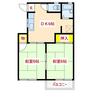 ルミエール B棟【2階】の間取り