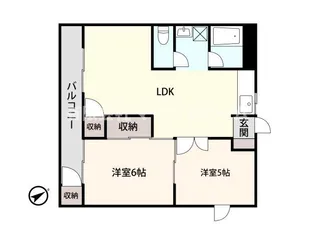 アシスト第6金沢マンション【1階】の間取り