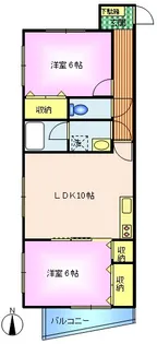 パレスチェリーロード【1階】の間取り