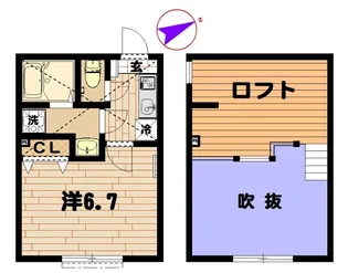 シュリップ溝の口【1階】の間取り