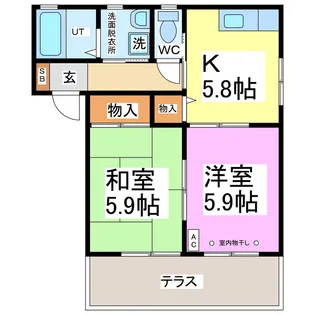 Zephyr I・II【1階】の間取り