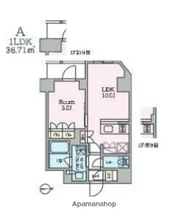 クレストコート東池袋【1階】の間取り
