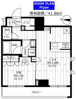 ステージファースト菊川アジールコート【8階】の間取り