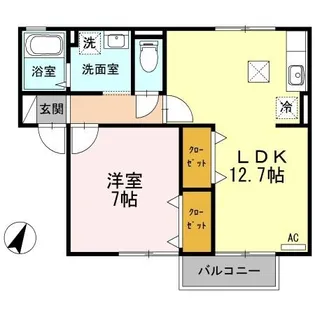 イストワールFII【1階】の間取り