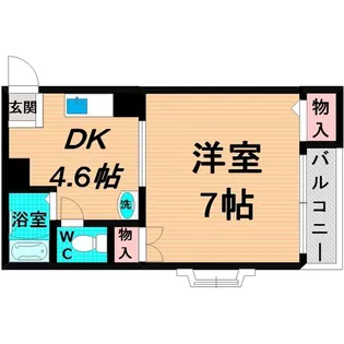 ラフィーネ鶴見【1階】の間取り