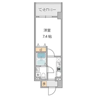 ベルトピア門口【4階】の間取り