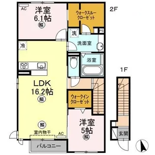 ルーチェ ソラーレ A棟【2階】の間取り