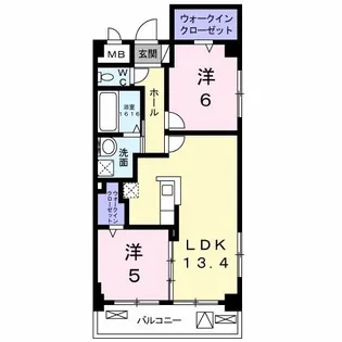 ヒルズ赤羽【3階】の間取り