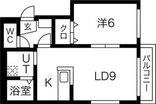 ジョヴァンニ菊水【1階】の間取り