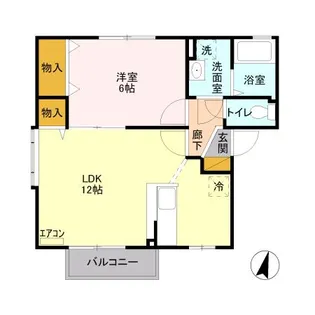 シュロス I番館【2階】の間取り